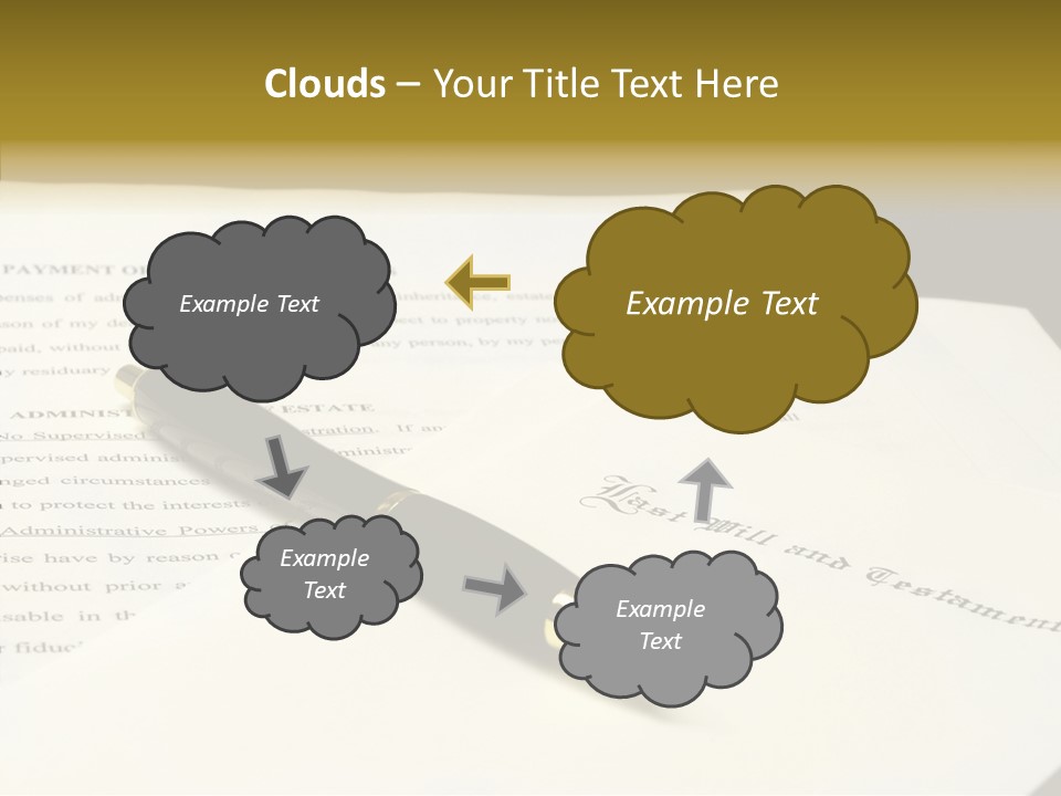 Hand Aging White Background PowerPoint Template