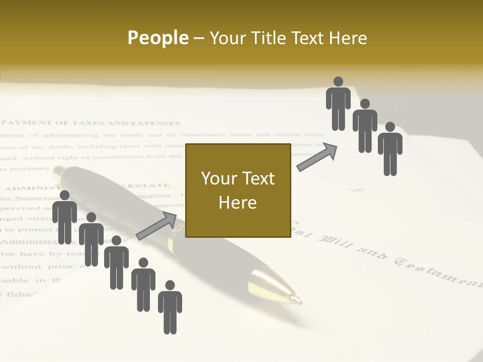 Hand Aging White Background PowerPoint Template