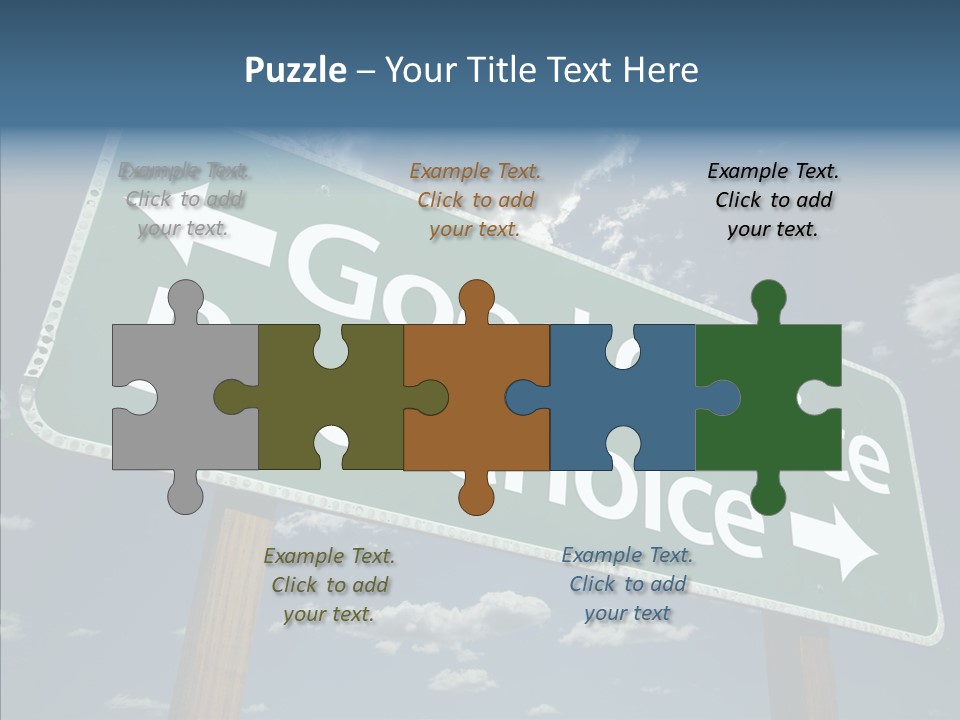 Elderly Young Human PowerPoint Template