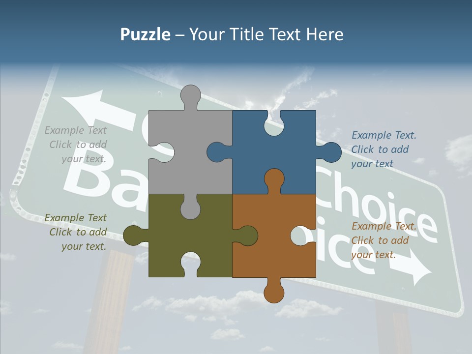 Elderly Young Human PowerPoint Template