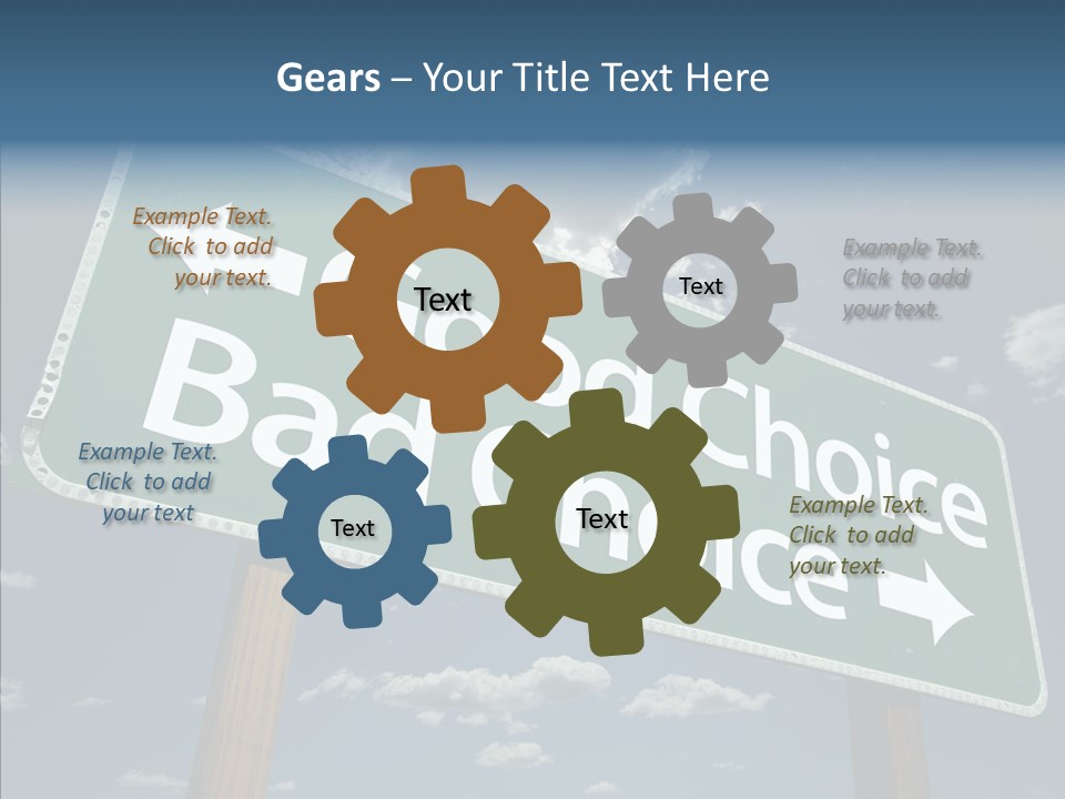 Elderly Young Human PowerPoint Template