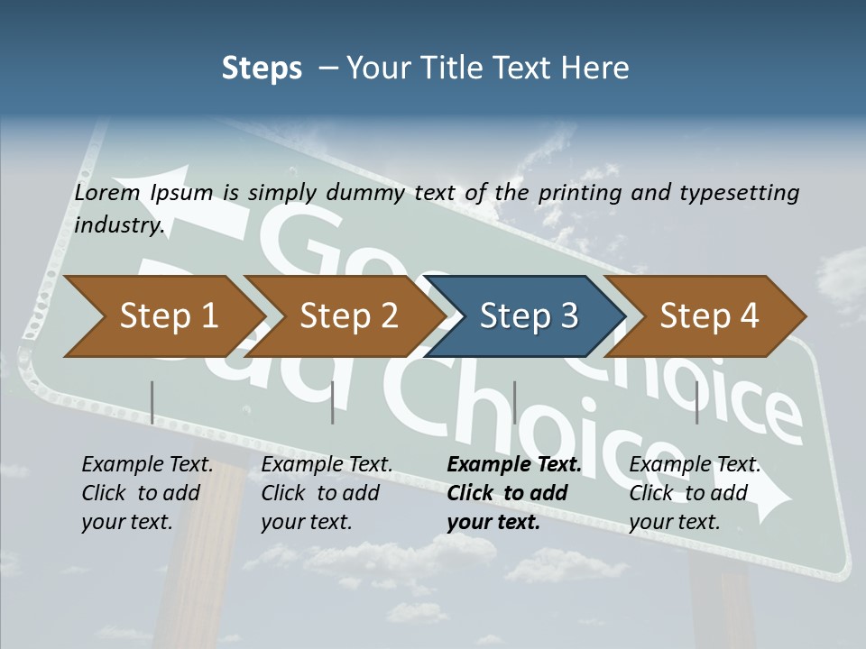 Elderly Young Human PowerPoint Template