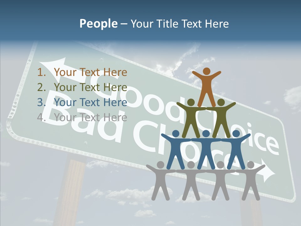 Elderly Young Human PowerPoint Template