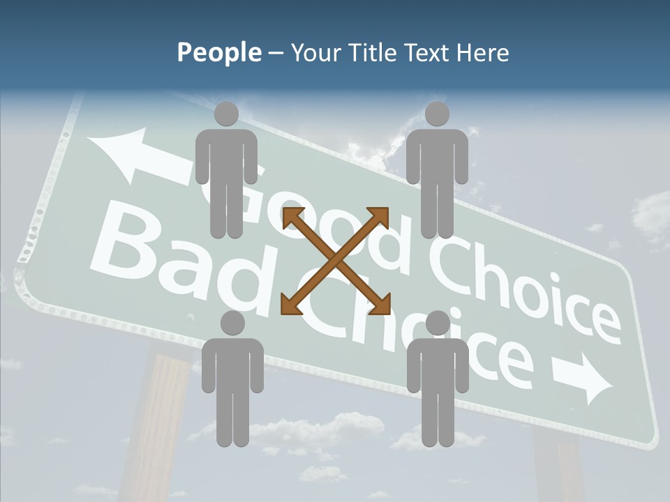 Elderly Young Human PowerPoint Template