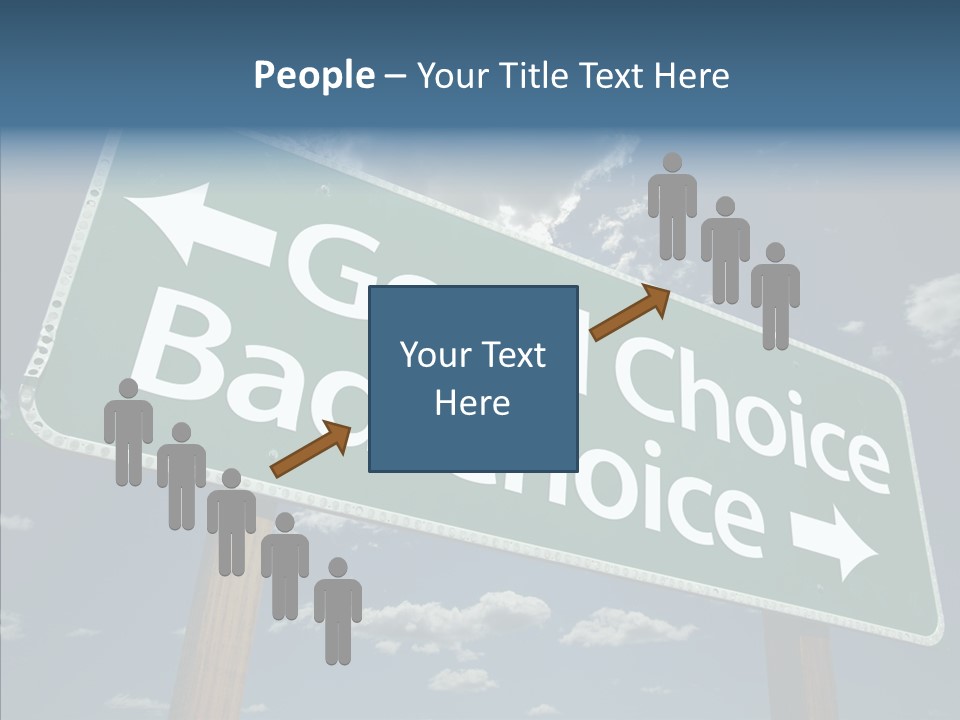 Elderly Young Human PowerPoint Template