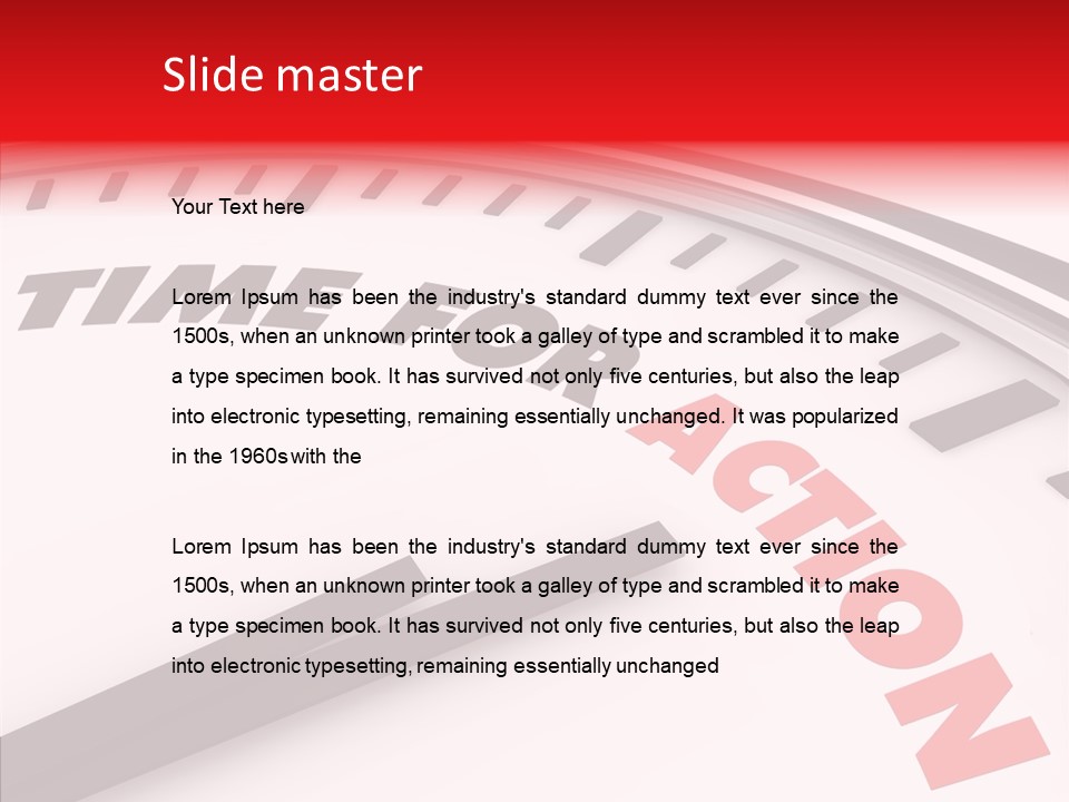 White White Background Hold PowerPoint Template