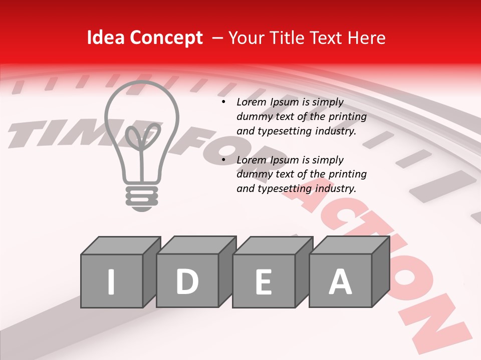 White White Background Hold PowerPoint Template