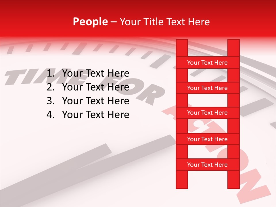 White White Background Hold PowerPoint Template