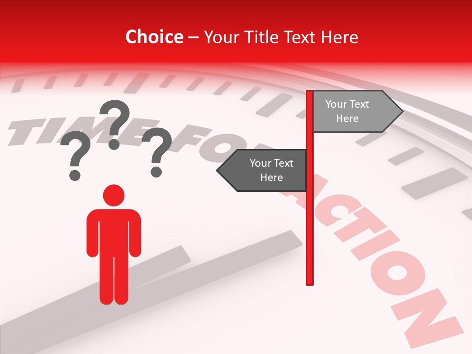 White White Background Hold PowerPoint Template