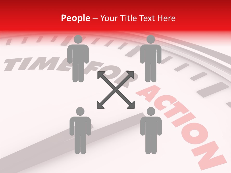 White White Background Hold PowerPoint Template