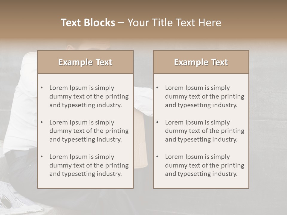 Grandmother Senior Holding Hands PowerPoint Template