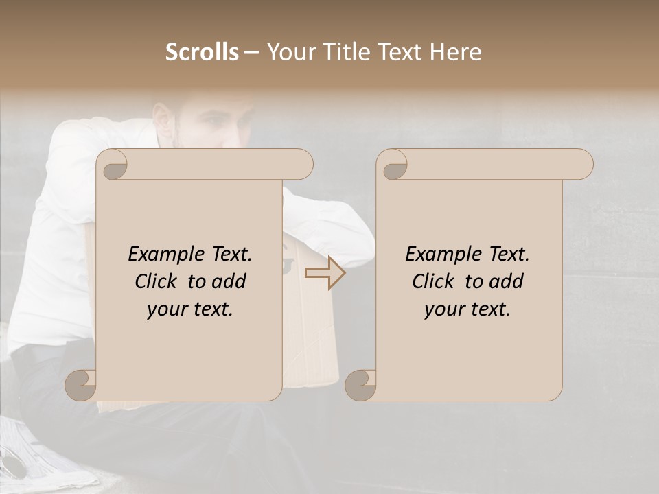 Grandmother Senior Holding Hands PowerPoint Template