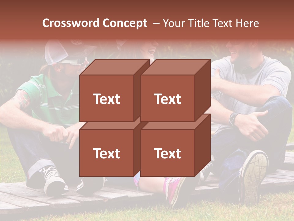 Senior  Grandmother Holding Hands PowerPoint Template