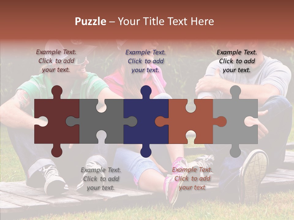 Senior  Grandmother Holding Hands PowerPoint Template