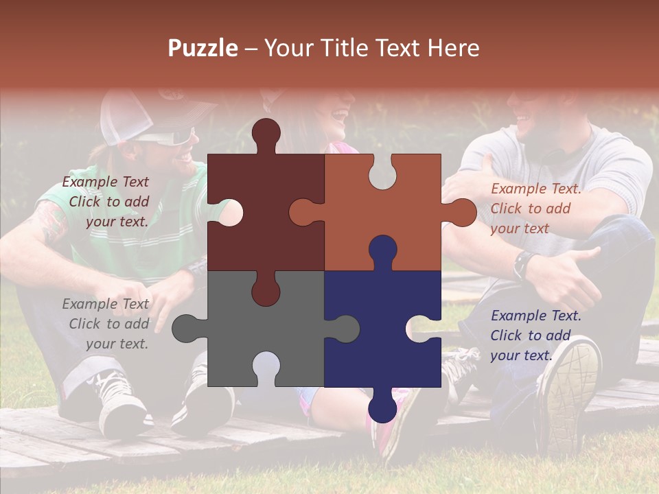 Senior  Grandmother Holding Hands PowerPoint Template