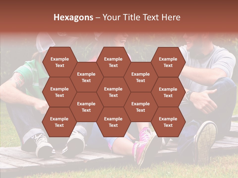 Senior  Grandmother Holding Hands PowerPoint Template