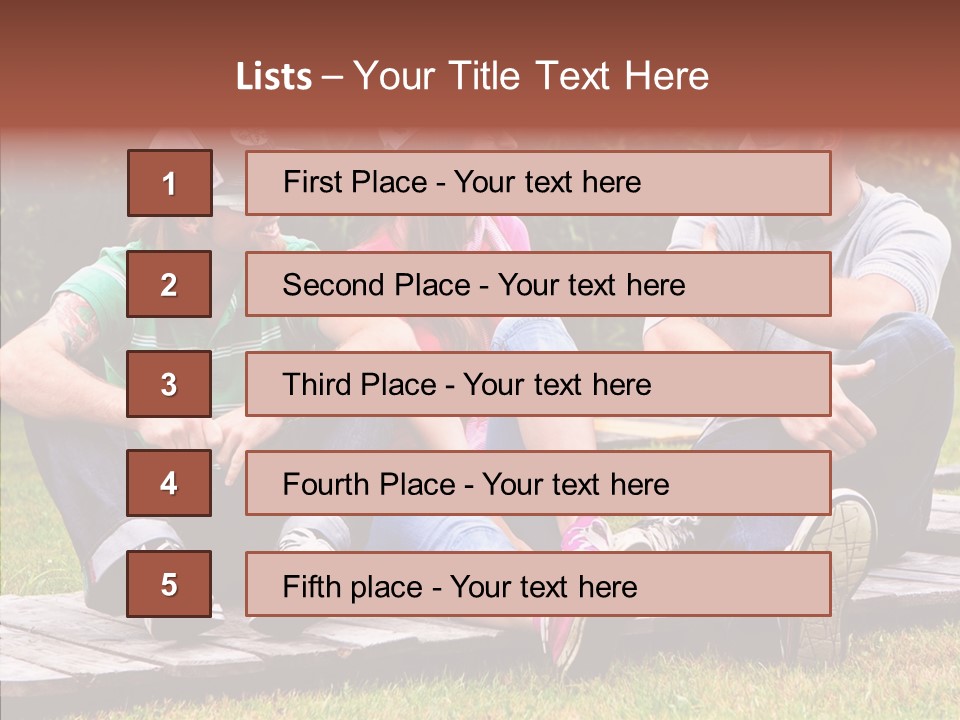 Senior  Grandmother Holding Hands PowerPoint Template