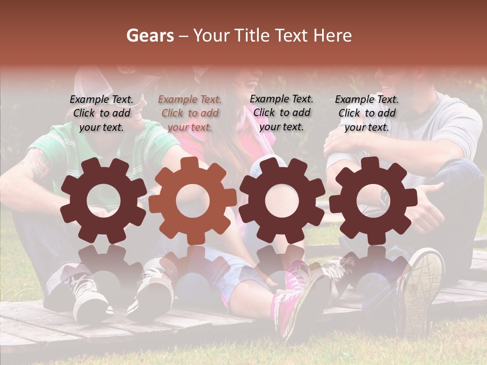 Senior  Grandmother Holding Hands PowerPoint Template