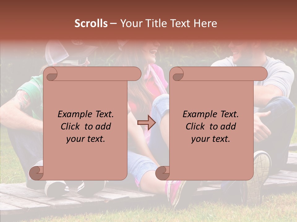 Senior  Grandmother Holding Hands PowerPoint Template