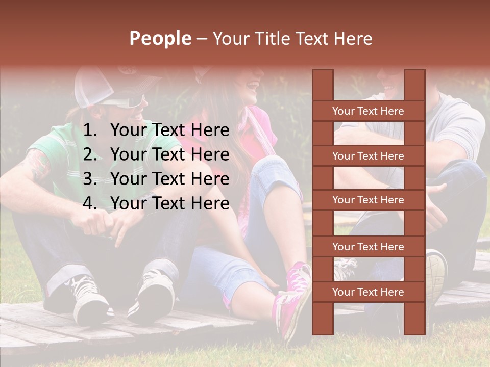 Senior  Grandmother Holding Hands PowerPoint Template