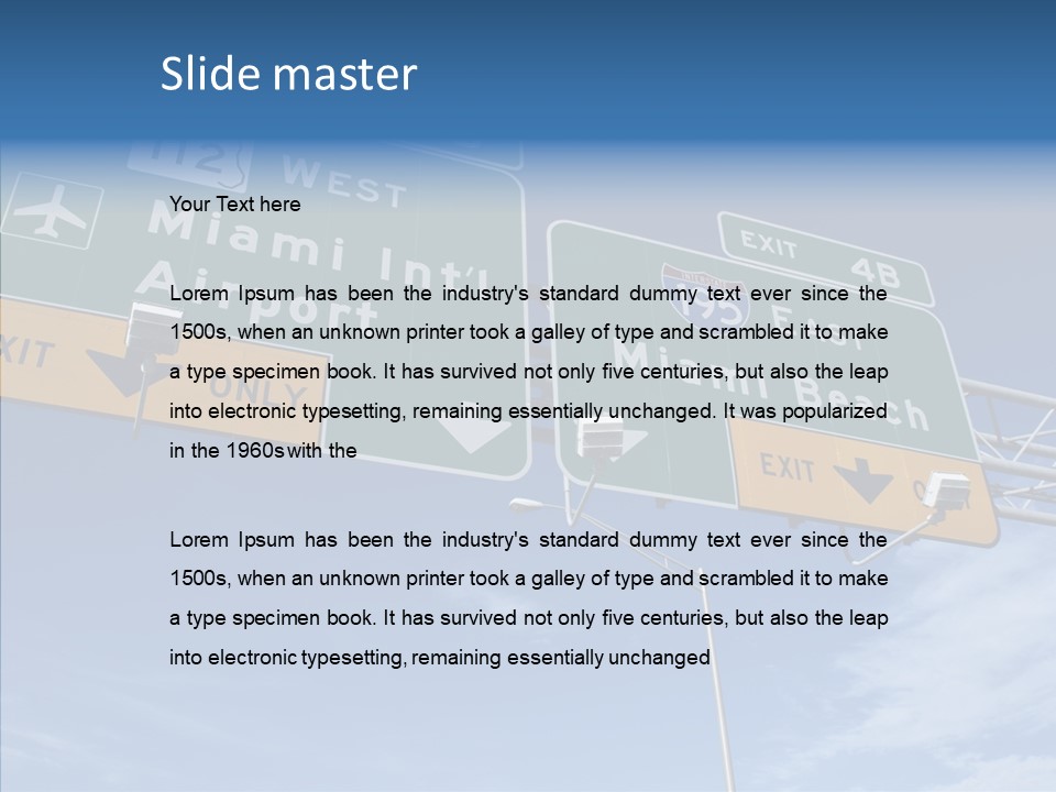 White Background Two PowerPoint Template