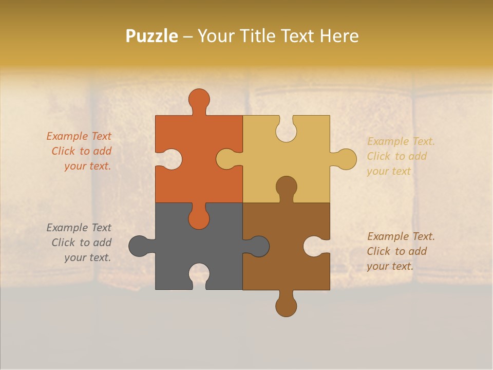 Female Touching Elder PowerPoint Template