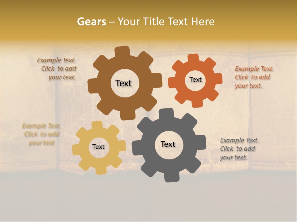 Female Touching Elder PowerPoint Template