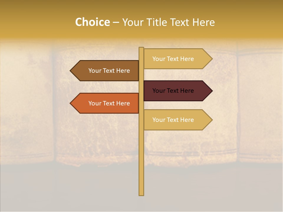 Female Touching Elder PowerPoint Template