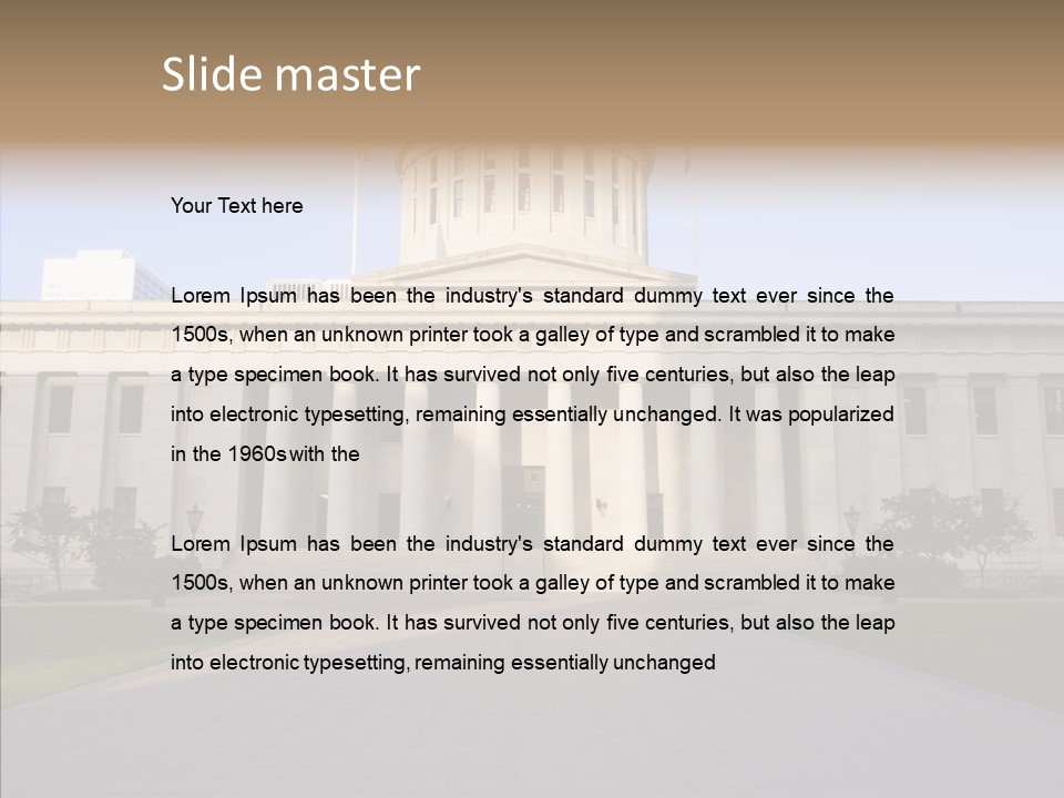 Caregiver Background Senior PowerPoint Template