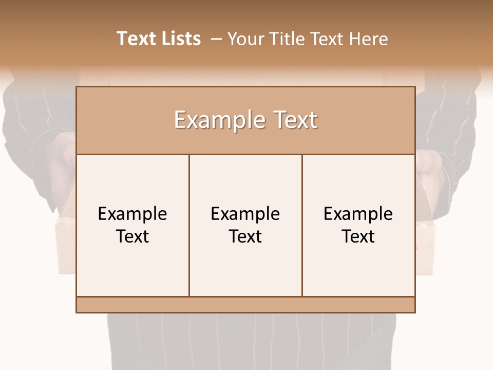Touching White Grandmother PowerPoint Template
