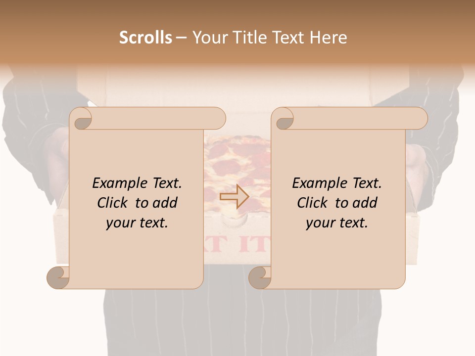 Touching White Grandmother PowerPoint Template