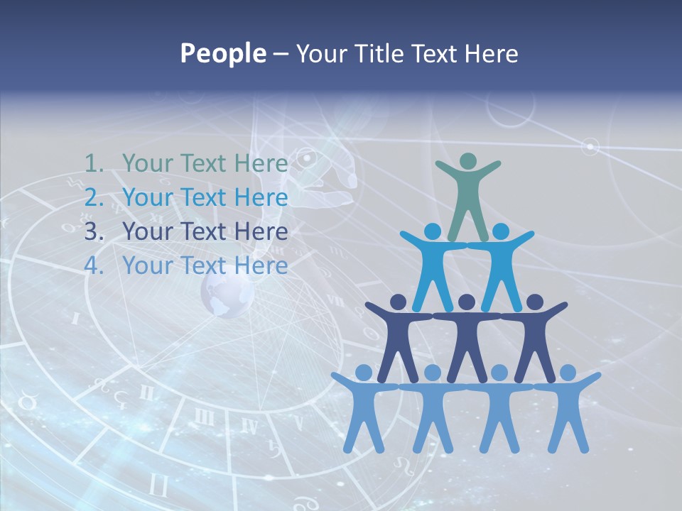 Caregiver White Background Two PowerPoint Template