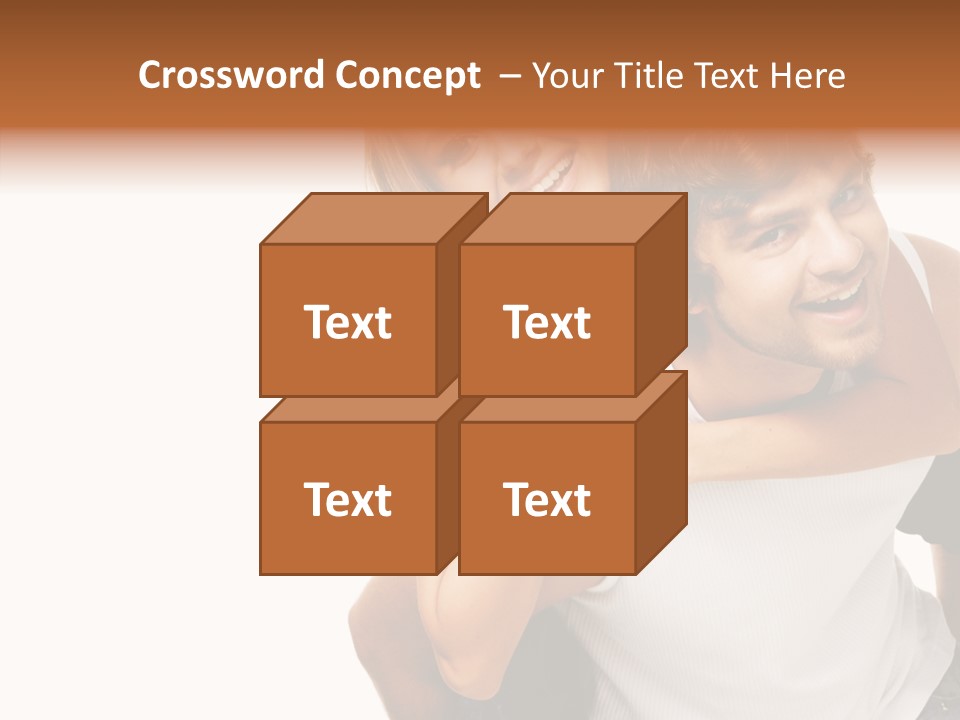 Female Hold Help PowerPoint Template