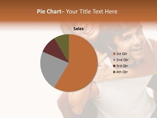 Female Hold Help PowerPoint Template