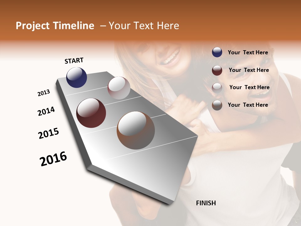 Female Hold Help PowerPoint Template