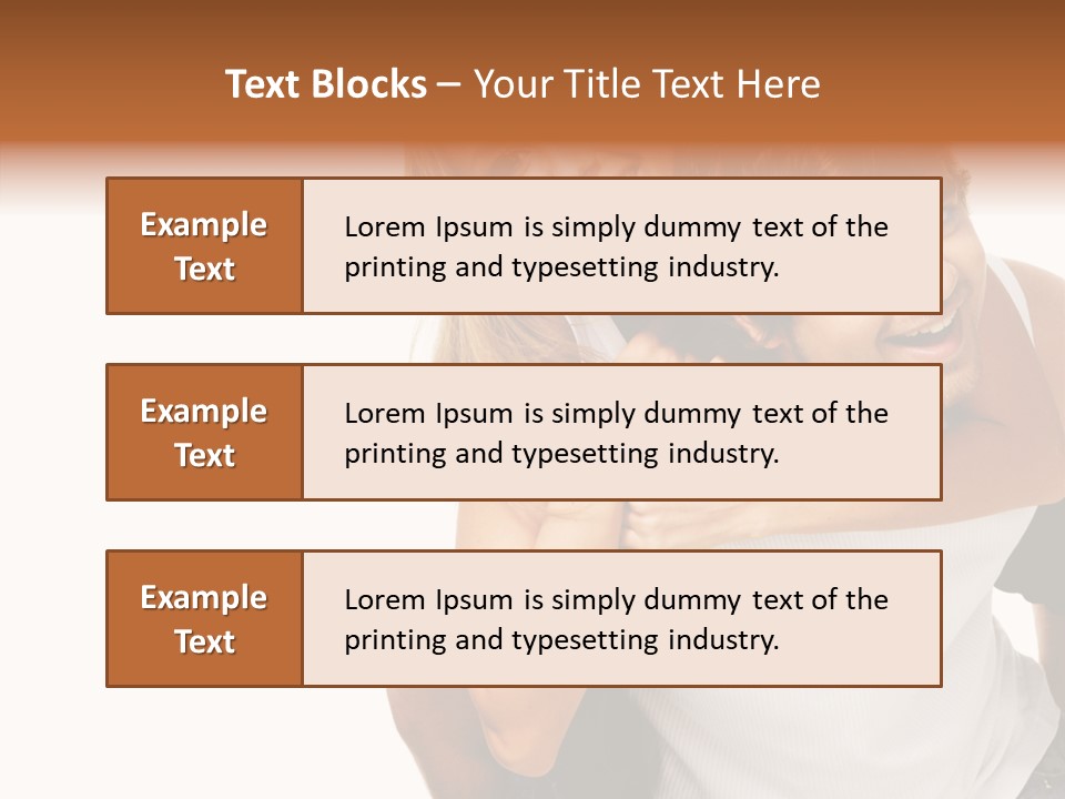 Female Hold Help PowerPoint Template