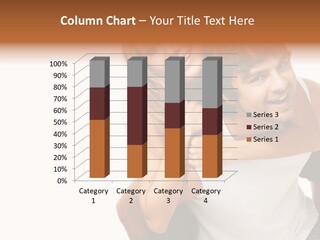 Female Hold Help PowerPoint Template