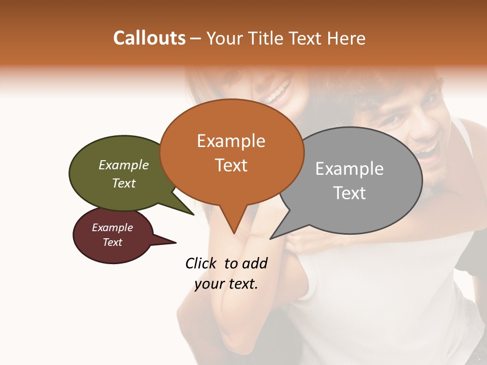 Female Hold Help PowerPoint Template