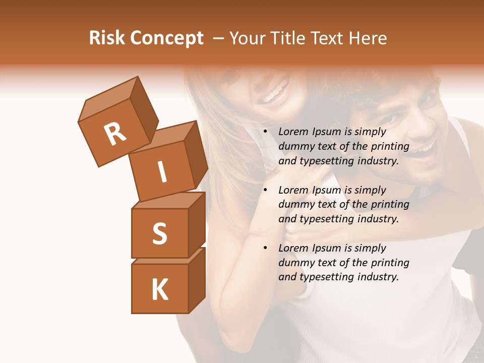 Female Hold Help PowerPoint Template