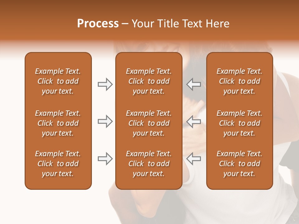 Female Hold Help PowerPoint Template