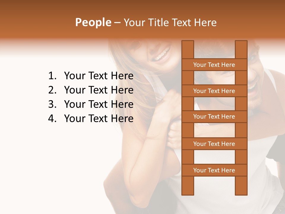 Female Hold Help PowerPoint Template