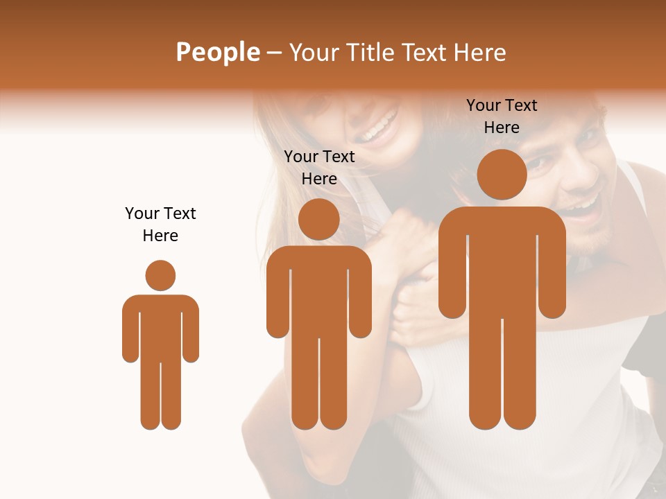 Female Hold Help PowerPoint Template