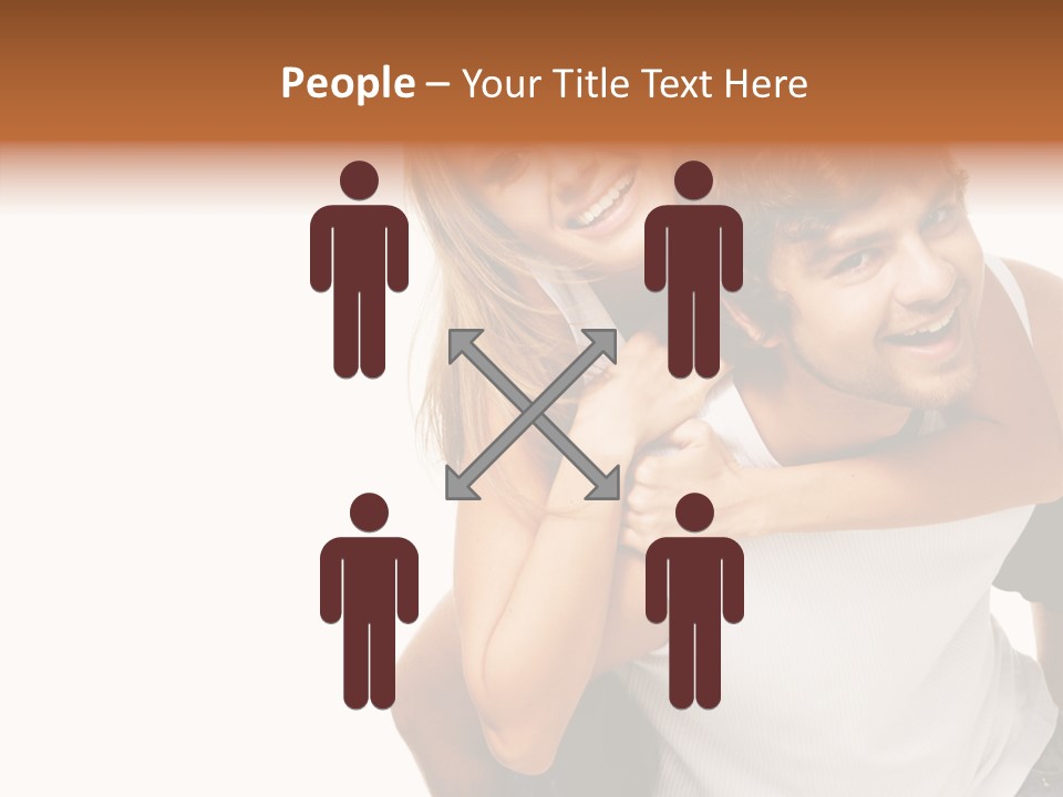 Female Hold Help PowerPoint Template