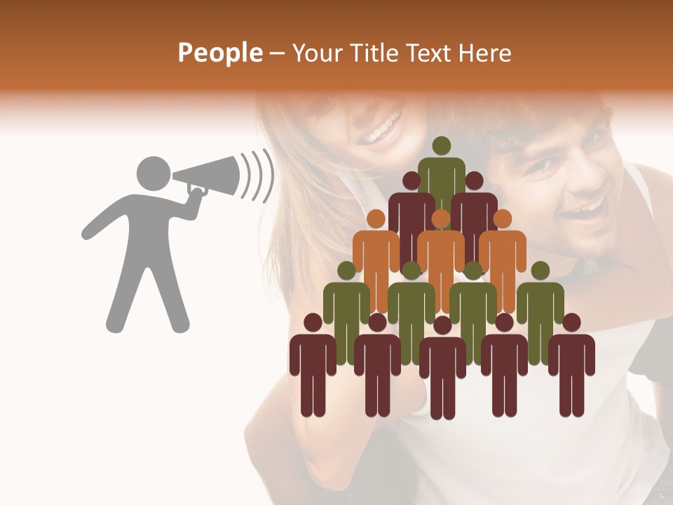 Female Hold Help PowerPoint Template