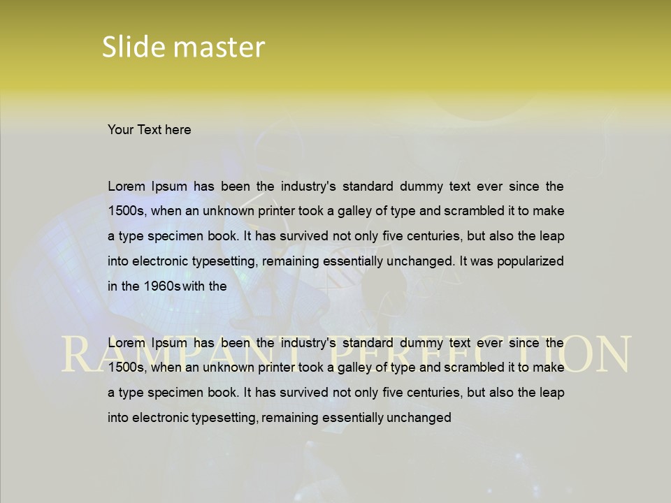 White Grandmother Women PowerPoint Template