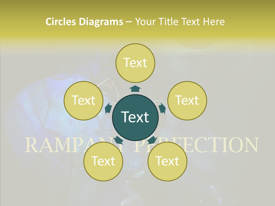 White Grandmother Women PowerPoint Template