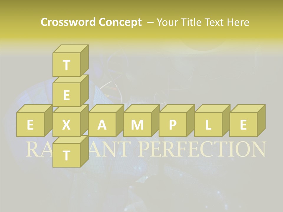 White Grandmother Women PowerPoint Template