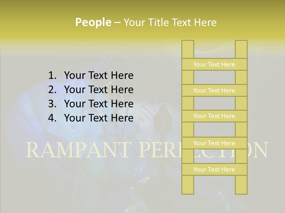 White Grandmother Women PowerPoint Template