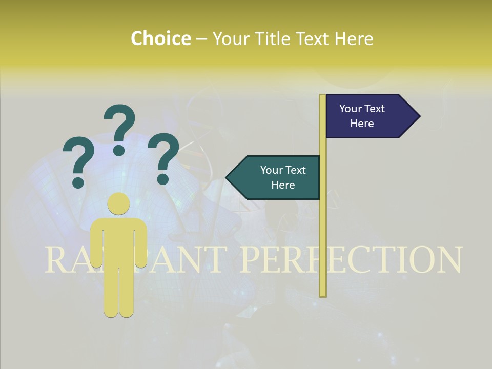 White Grandmother Women PowerPoint Template