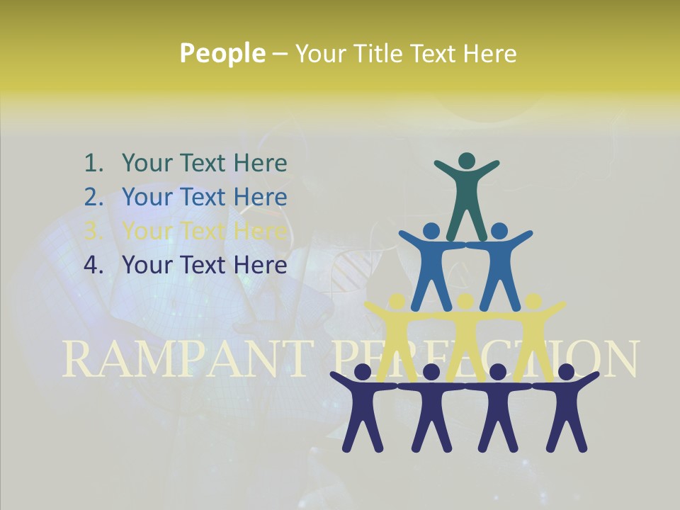 White Grandmother Women PowerPoint Template